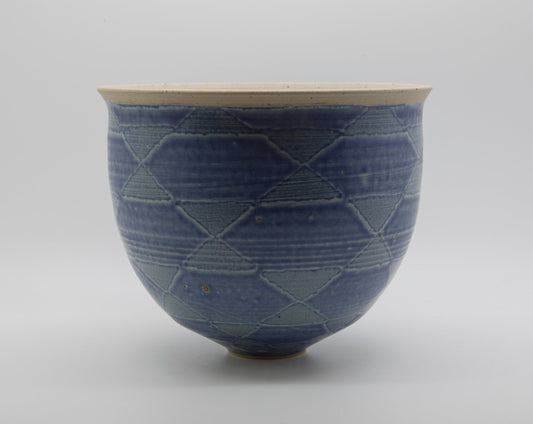 KAY CHRISTENSEN & WINNIE ANDERSEN Studio Contemporary Blue Glazed Vase Mollaris.com 