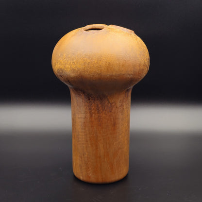 KNABSTRUP Brown Glazed Scales Mushroom Stoneware Vase Mollaris.com 