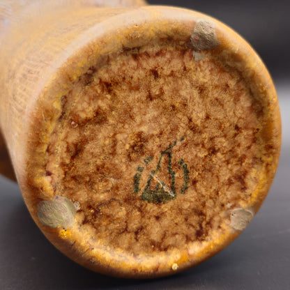 KNABSTRUP Brown Glazed Scales Mushroom Stoneware Vase Mollaris.com 