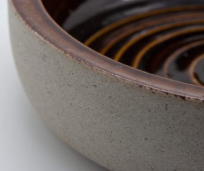 KNABSTRUP Brown Glazed Stoneware Bowl Mollaris.com 