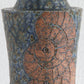 LENE REGIUS Nautilus Patterned Dark Blue Glazed Black Speckled Stoneware Table Lamp Mollaris.com 