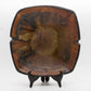 MARCELLO FANTONI Orange Brown Glazed Stoneware Tray Bowl Mollaris.com 