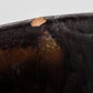 MARCELLO FANTONI Orange Brown Glazed Stoneware Tray Bowl Mollaris.com 