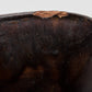 MARCELLO FANTONI Orange Brown Glazed Stoneware Tray Bowl Mollaris.com 