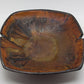 MARCELLO FANTONI Orange Brown Glazed Stoneware Tray Bowl Mollaris.com 