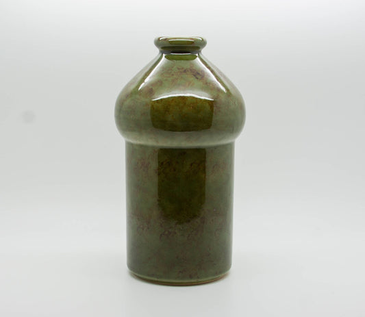 MARIANNE STARCK / MICHAEL ANDERSEN Green Glazed Stoneware Vase Mollaris.com 