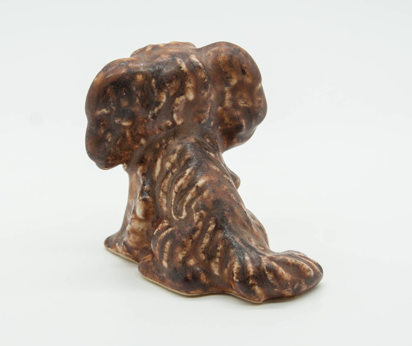 MICHAEL ANDERSEN Brown Glazed Stoneware Pekingese Puppy Figurine Mollaris.com 