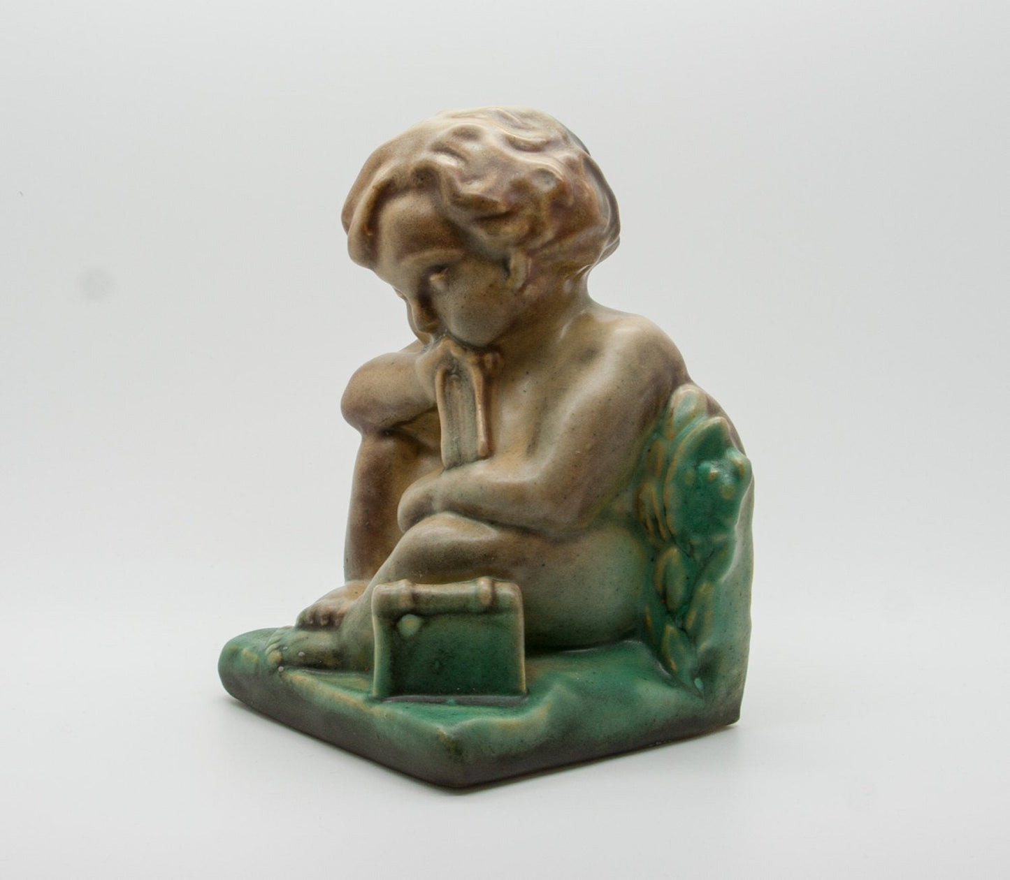 MICHAEL ANDERSEN Putto Ceramic Bookend Mollaris.com 