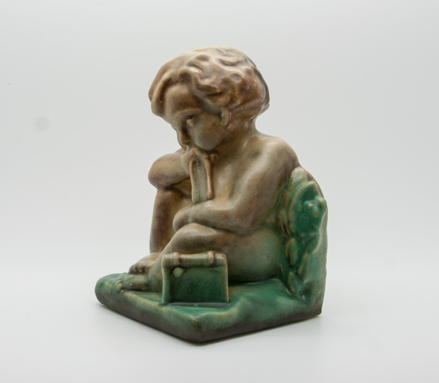 MICHAEL ANDERSEN Putto Ceramic Bookend Mollaris.com 