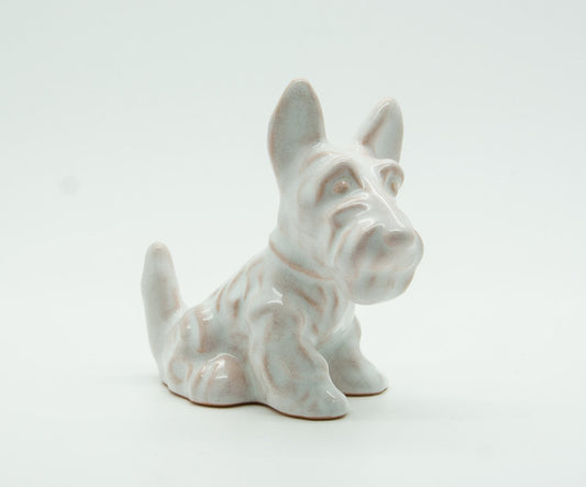 MICHAEL ANDERSEN White Glazed Stoneware Scottish Terrier Figurine Mollaris.com 