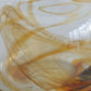 MICHAEL BANG Holmegaard TUNDRA Amber Swirl Pattern Crystal Glass Vase Mollaris.com 