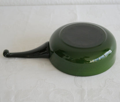 MICHAEL BANG Kastrup Holmegaard PALET Large Emerald Green Handled Cased Glass Bowl Mollaris.com 