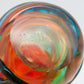 MICHAEL HARRIS Mdina Studio Orange Green Blue Webbed Glass Vase Mollaris.com 