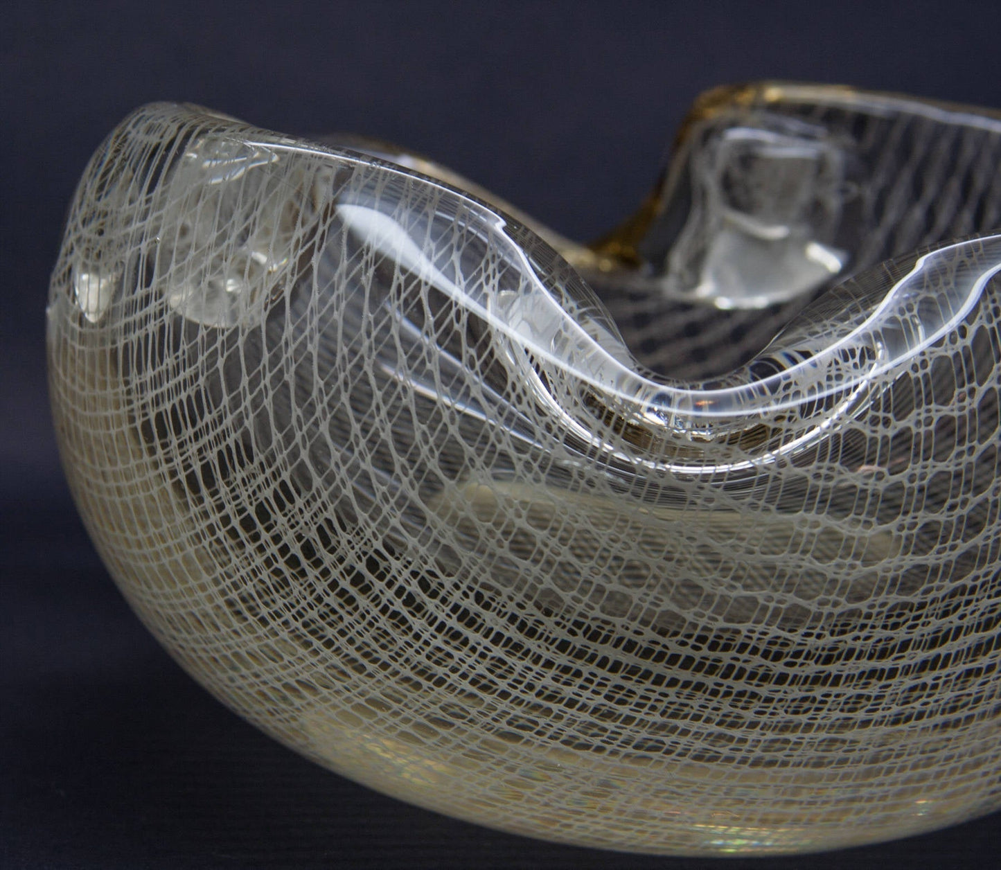 MILOS PULPITEL / RUDOLF SCHWEDLER Harrach Studio HARRTIL White Lattice Glass Bowl Mollaris.com 