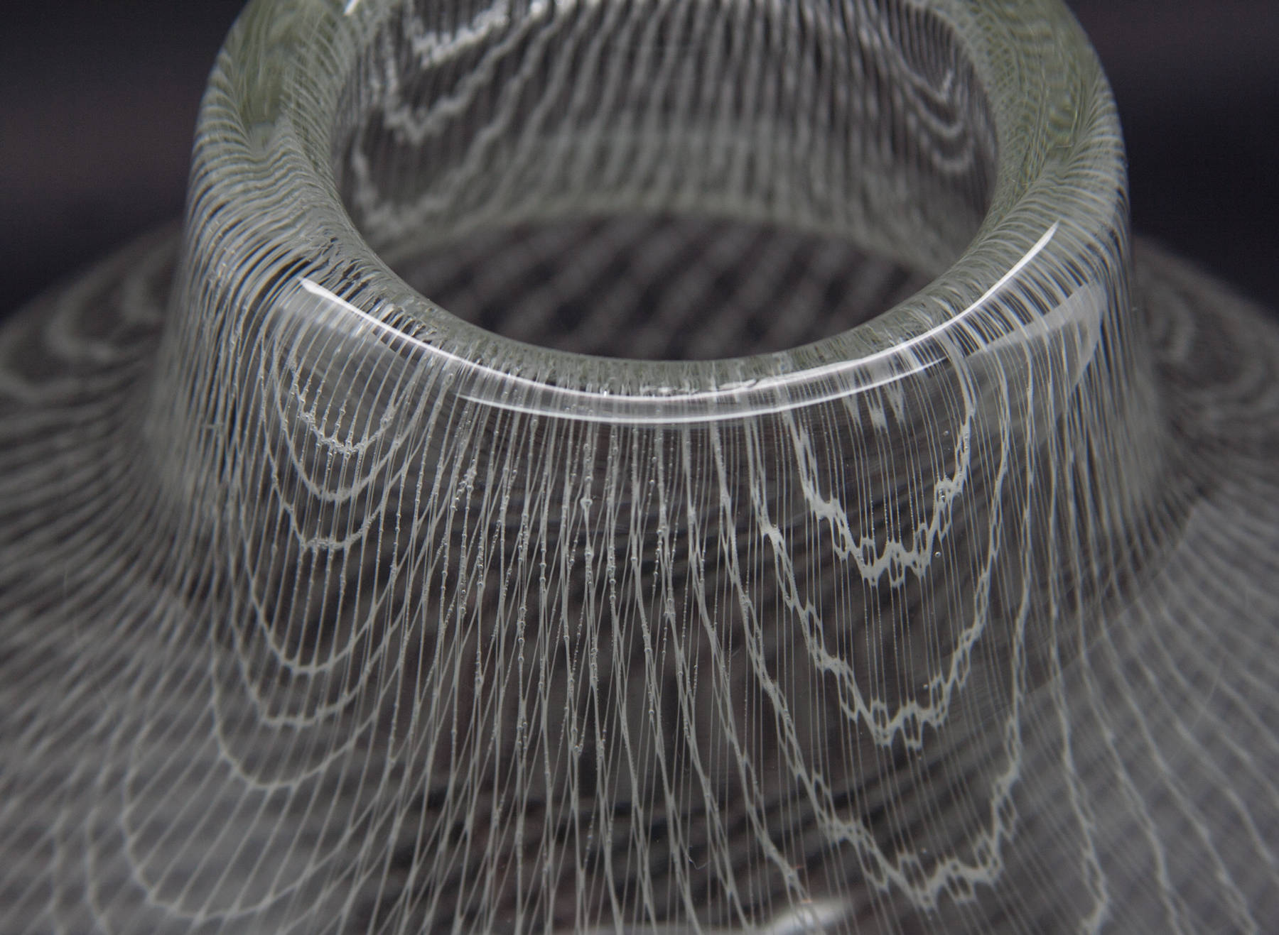 MILOS PULPITEL / RUDOLF SCHWEDLER Harrach Studio HARRTIL White Lattice Glass Vase Mollaris.com 