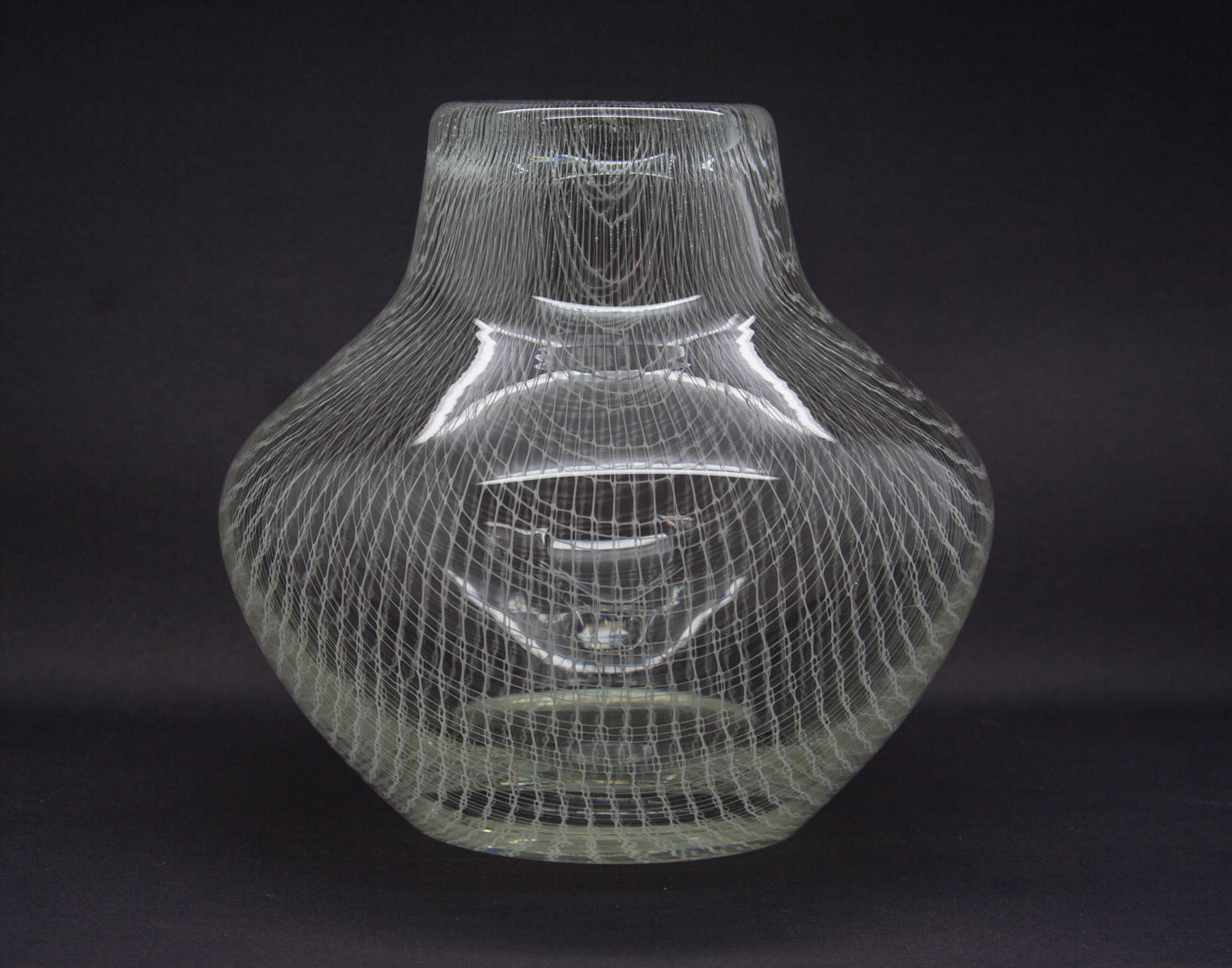 MILOS PULPITEL / RUDOLF SCHWEDLER Harrach Studio HARRTIL White Lattice Glass Vase Mollaris.com 