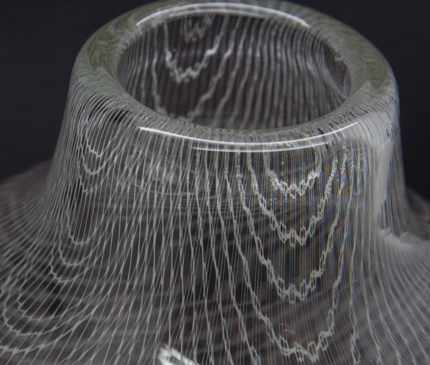 MILOS PULPITEL / RUDOLF SCHWEDLER Harrach Studio HARRTIL White Lattice Glass Vase Mollaris.com 