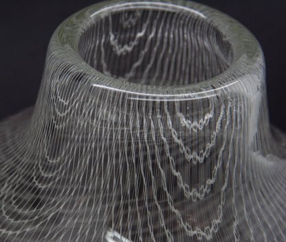 MILOS PULPITEL / RUDOLF SCHWEDLER Harrach Studio HARRTIL White Lattice Glass Vase Mollaris.com 