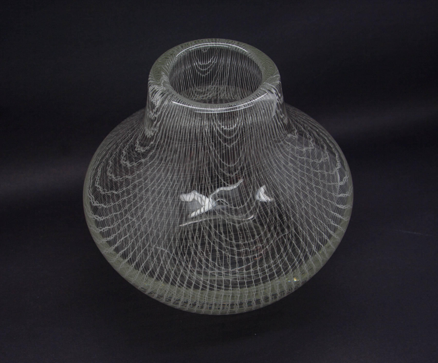 MILOS PULPITEL / RUDOLF SCHWEDLER Harrach Studio HARRTIL White Lattice Glass Vase Mollaris.com 