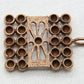 Modernist PERTTI PEURI Brutalist Finnish Bronze Pendant Mollaris.com 