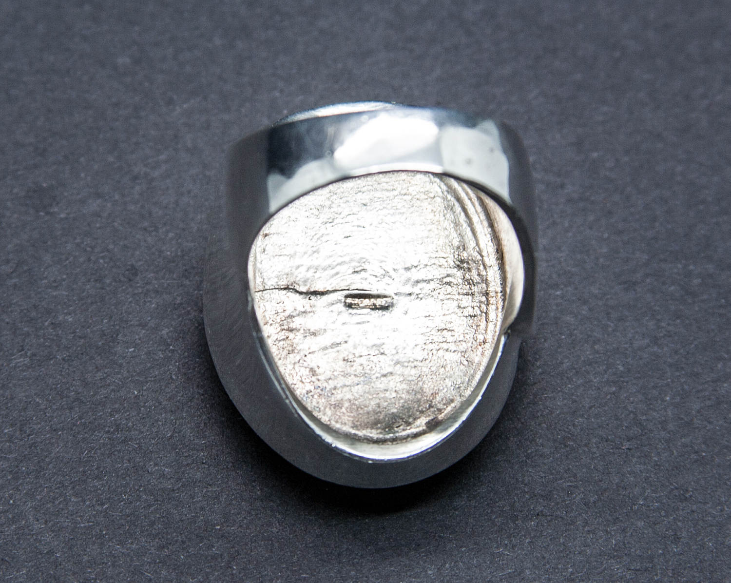 NIELS ERIK FROM Modernist Faux Ivory Cabochon Solid Sterling Silver Ring (925S) Mollaris.com 