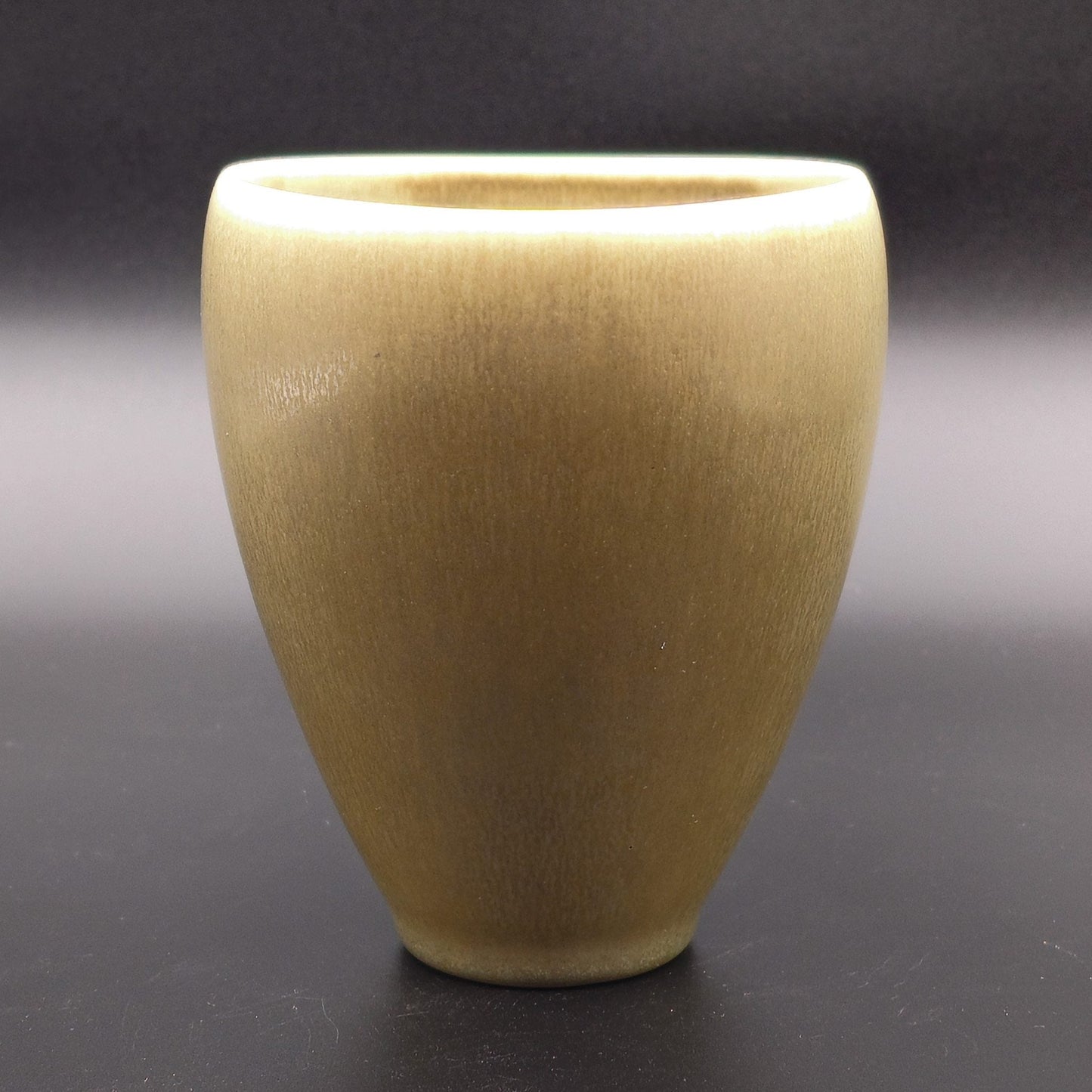 PER LINNEMANN SCHMIDT Palshus Brown Harefur Glazed Stoneware Vase Mollaris.com 