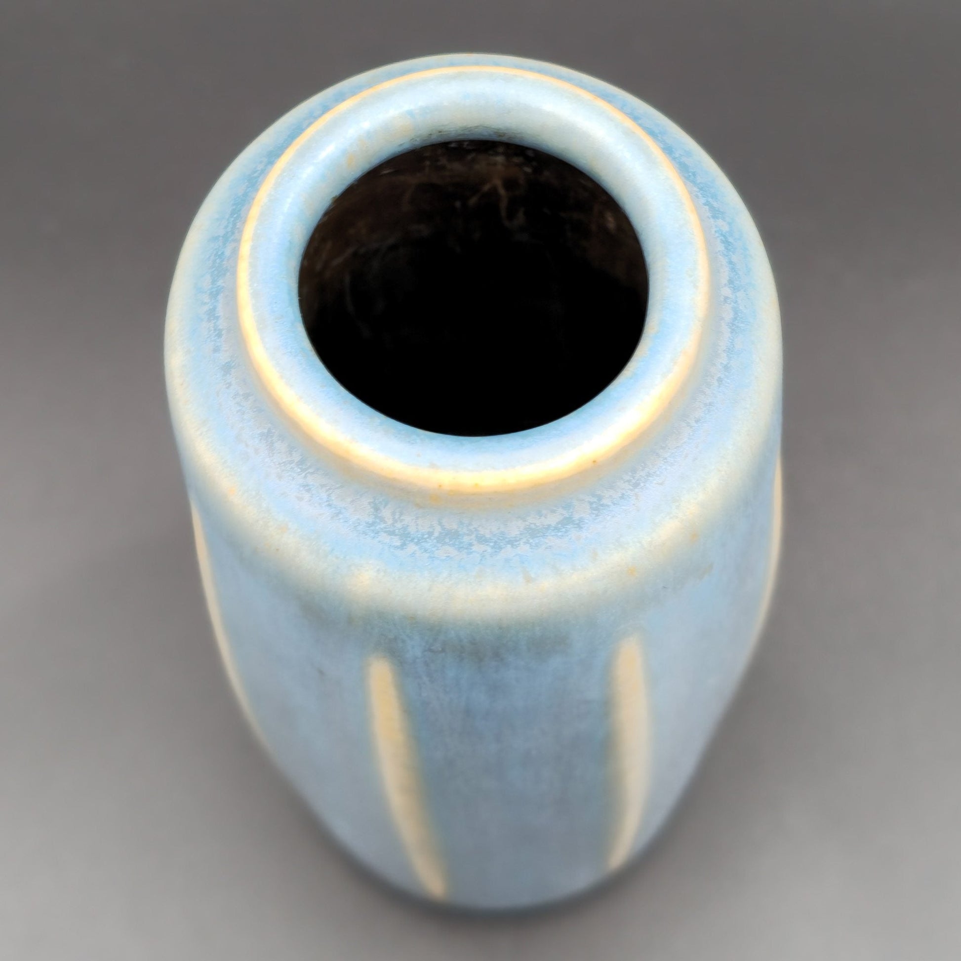 PER LINNEMANN SCHMIDT Palshus Pale Blue Harefur Glazed Stoneware Vase Mollaris.com 