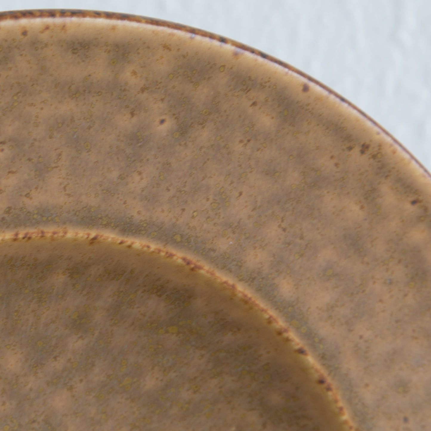 PER LINNEMANN SCHMIDT Palshus Unique Caramel Brown Speckled Glazed Stoneware Bowl Mollaris.com 