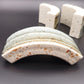 PER LINNEMANN SCHMIDT Palshus White Black Speckled Glazed Stoneware Circular Quarter Vase Group Mollaris.com 