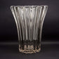 PIERRE D'AVESN Large Ribbed Crystal Glass Vase Mollaris.com 