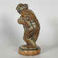 POUL HAUCH CARLSEN Brown Glazed Clown (Charlie Rivel) Stoneware Sculpture Mollaris.com 