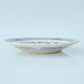 CHINESE BLUE AND WHITE GARDEN SCENE PORCELAIN LARGE PLATE / CHARGER | LATE 19TH CENTURY