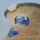 Chinese 19thC. Blue and White Café au lait Crackle Ground Glaze Porcelain Vase Qing