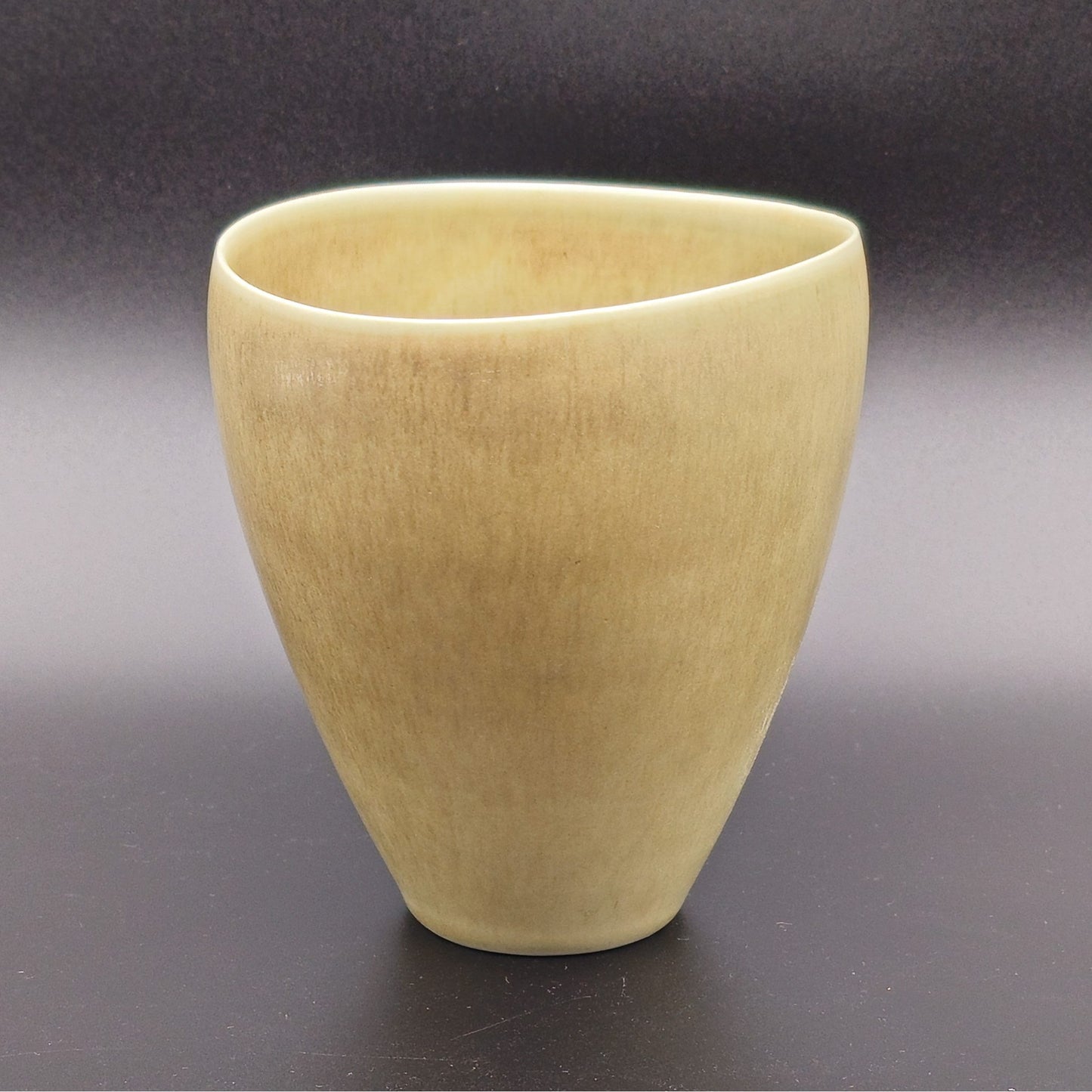 PER LINNEMANN SCHMIDT Palshus Light Brown Harefur Glazed Stoneware Vase
