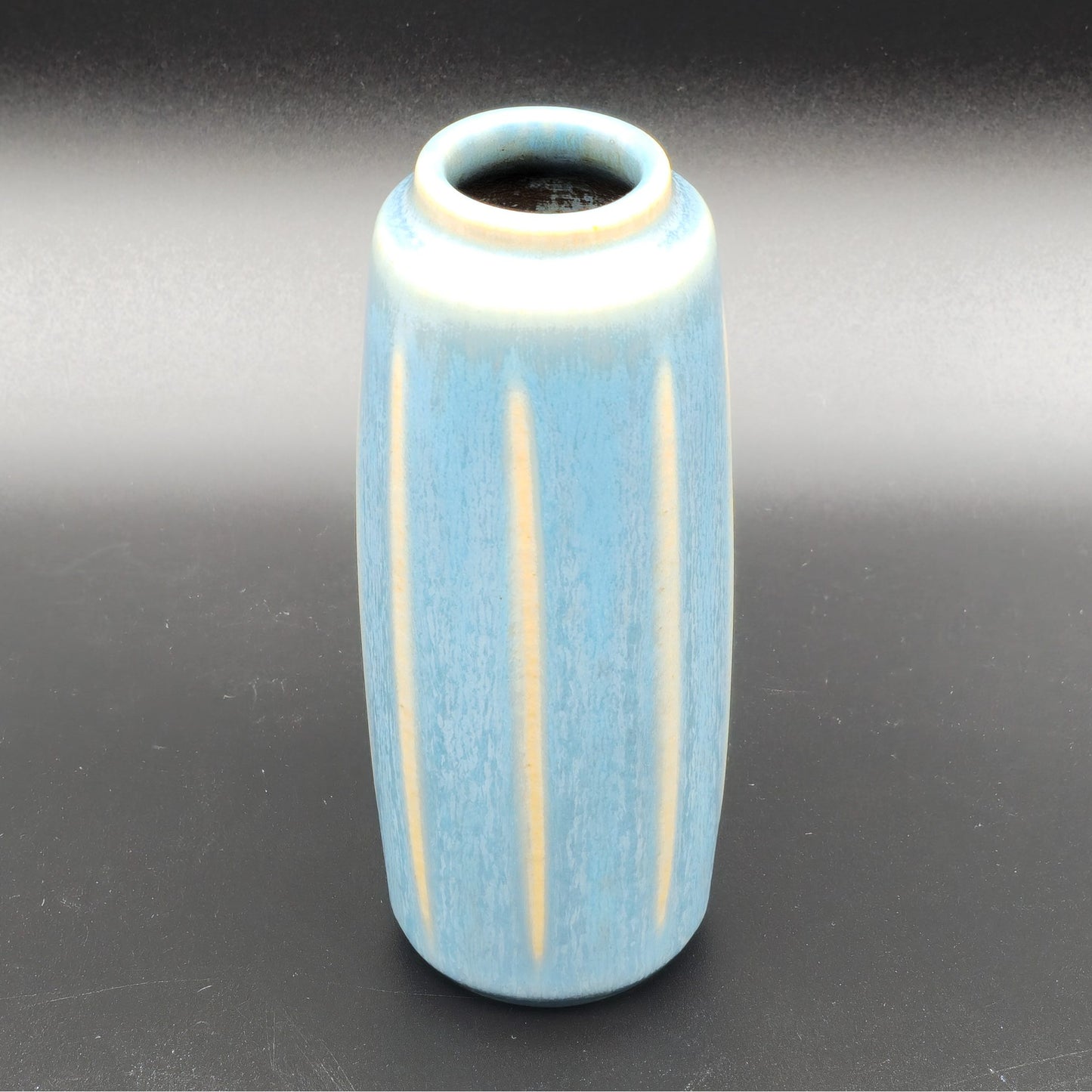 PER LINNEMANN SCHMIDT Palshus Pale Blue Harefur Glazed Stoneware Vase