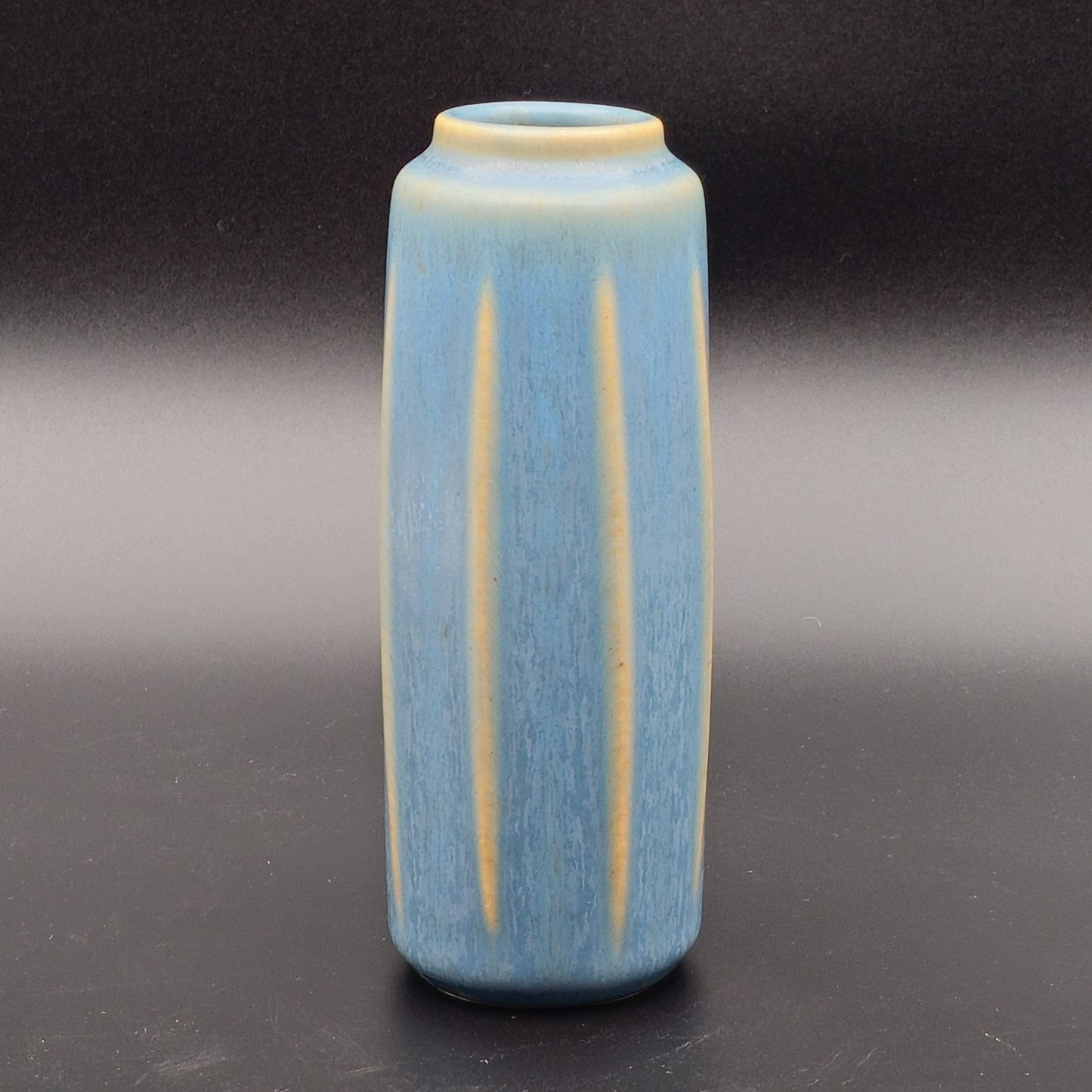 PER LINNEMANN SCHMIDT Palshus Pale Blue Harefur Glazed Stoneware Vase