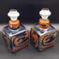 A PAIR OF RÖRSTRAND CARL HARRY STÅLHANE SULTAN BROWN GLAZED TABLE LAMPS | 20TH CENTURY