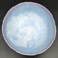 LENE REGIUS BLUE AND PURPLE NERIKOMI STONEWARE BOWL | LATE 20TH CENTURY
