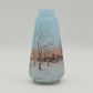 A DAUM NANCY CAMEO ENAMELLED GLASS VASE WITH DUTCH WINTER LANDSCAPE SCENE | EARLY 20TH CENTURY