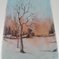A DAUM NANCY CAMEO ENAMELLED GLASS VASE WITH DUTCH WINTER LANDSCAPE SCENE | EARLY 20TH CENTURY