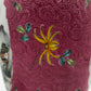 AN EXCEPTIONAL CHINESE FAMILLE ROSE LANDSCAPE INCISED RUBY GROUND LIDDED JAR | LATE REPUBLIC PERIOD, MID 20TH CENTURY
