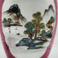 AN EXCEPTIONAL CHINESE FAMILLE ROSE LANDSCAPE INCISED RUBY GROUND LIDDED JAR | LATE REPUBLIC PERIOD, MID 20TH CENTURY