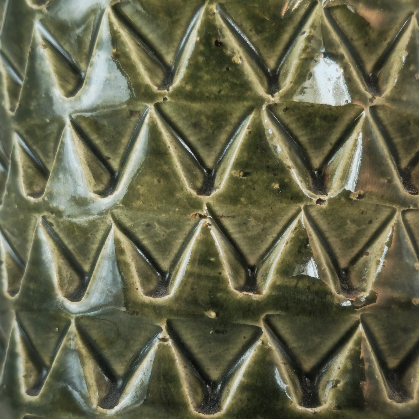 BITOSSI ALDO LONDI GREEN GLAZED CERAMIC TABLE LAMP | MID 20TH CENTURY