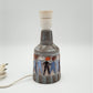 FRATELLI FANCIULLACCI DANCING PEOPLE SGRAFFITO CERAMIC TABLE LAMP | MID 20TH CENTURY
