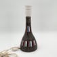 FRATELLI FANCIULLACCI COLORFUL GEOMETRIC SGRAFFITO CERAMIC TABLE LAMP | MID 20TH CENTURY
