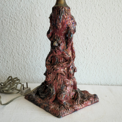 A UNIQUE THEODOR FRIESTAD (1876-1950) EGERSUNDS FAYANCEFABRIK SCULPTURAL CERAMIC LAMP | DATED 1938, 20TH CENTURY