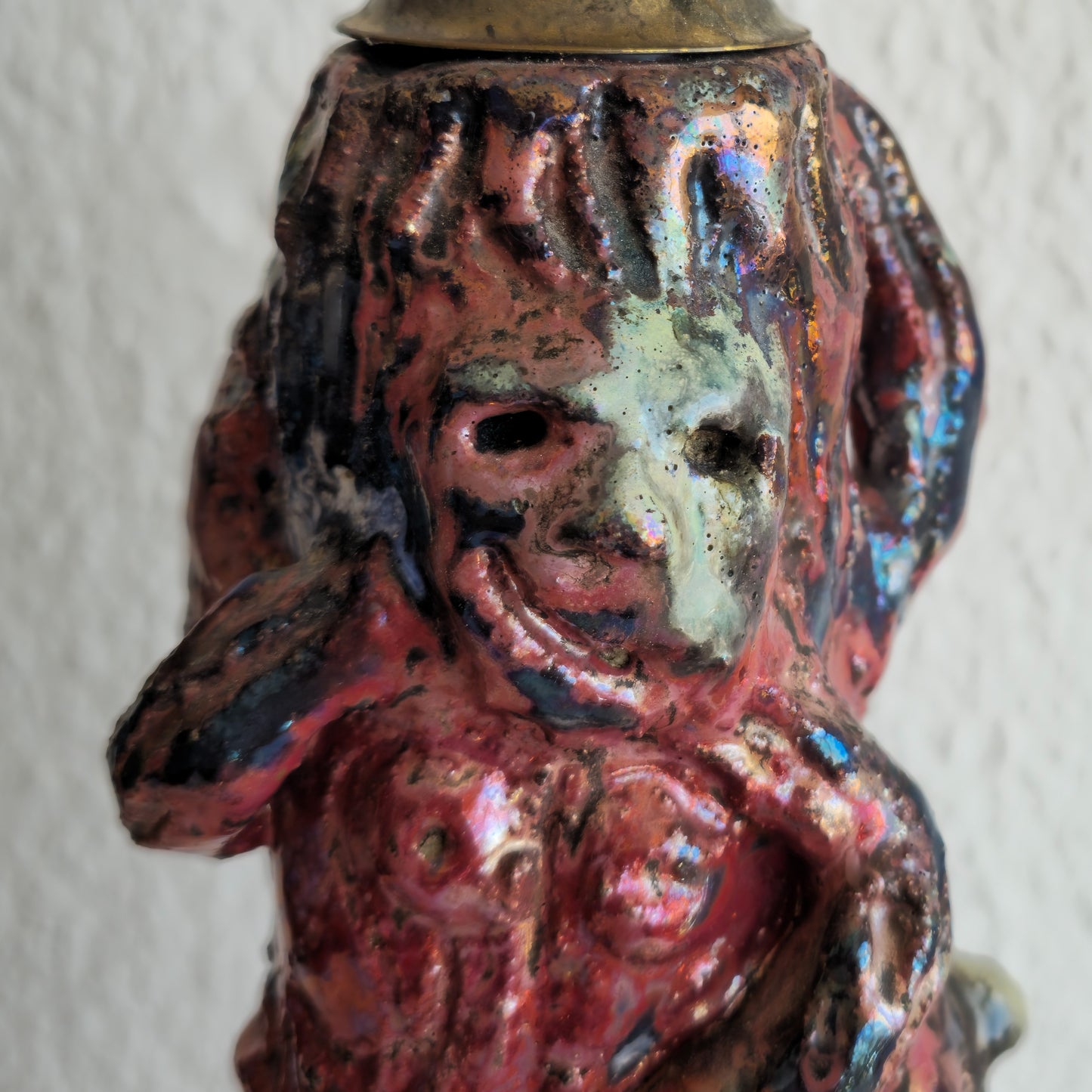 A UNIQUE THEODOR FRIESTAD (1876-1950) EGERSUNDS FAYANCEFABRIK SCULPTURAL CERAMIC LAMP | DATED 1938, 20TH CENTURY
