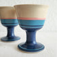 4 x ERLING & KARIN HEERWAGEN CERAMIC EGG CUPS | LATE 20TH CENTURY