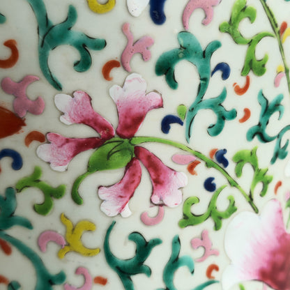 A CHINESE FAMILLE ROSE 'SHUANGXI' PORCELAIN BALUSTER JAR | LATE 19TH CENTURY