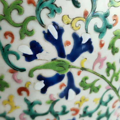 A CHINESE FAMILLE ROSE 'SHUANGXI' PORCELAIN BALUSTER JAR | LATE 19TH CENTURY